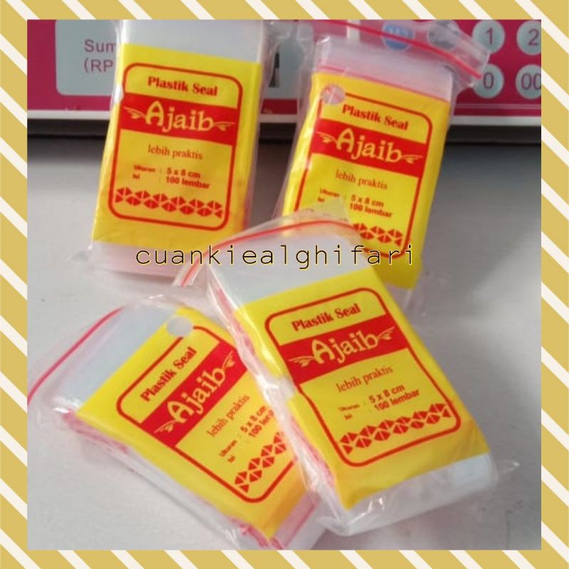 plastik ziplock 100 lbr 5*8