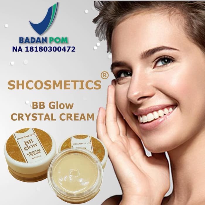 [ORI] BB CREAM WAJAH GLOWING SAMARKAN NODA HITAM MERATAKAN WARNA KULIT | BB Glow Crystal Cream BPOM