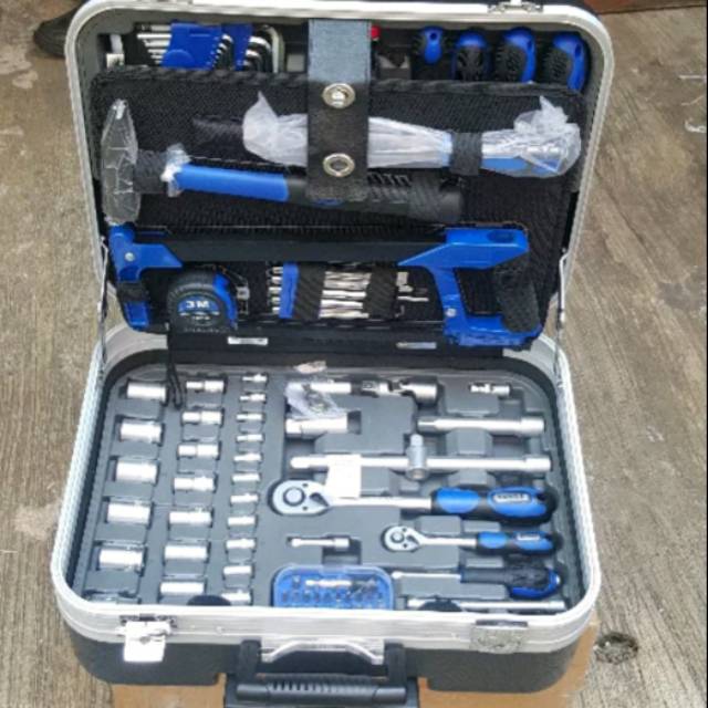 MDN | tool box tool kit tool set trolley box 132 pcs professional tools tool set complete tool box