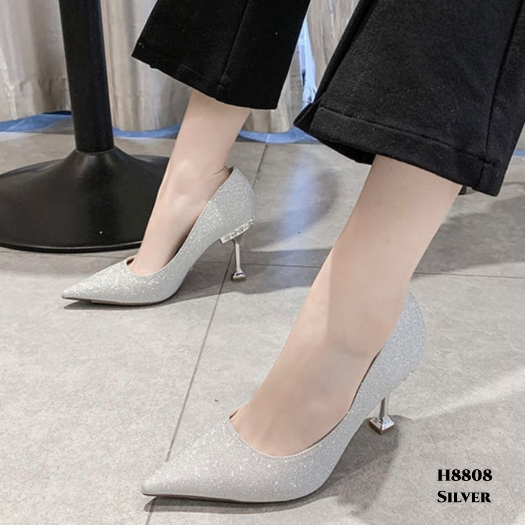 PRF SEPATU HEELS STILETTO DIAMOND KOREA WANITA H8808