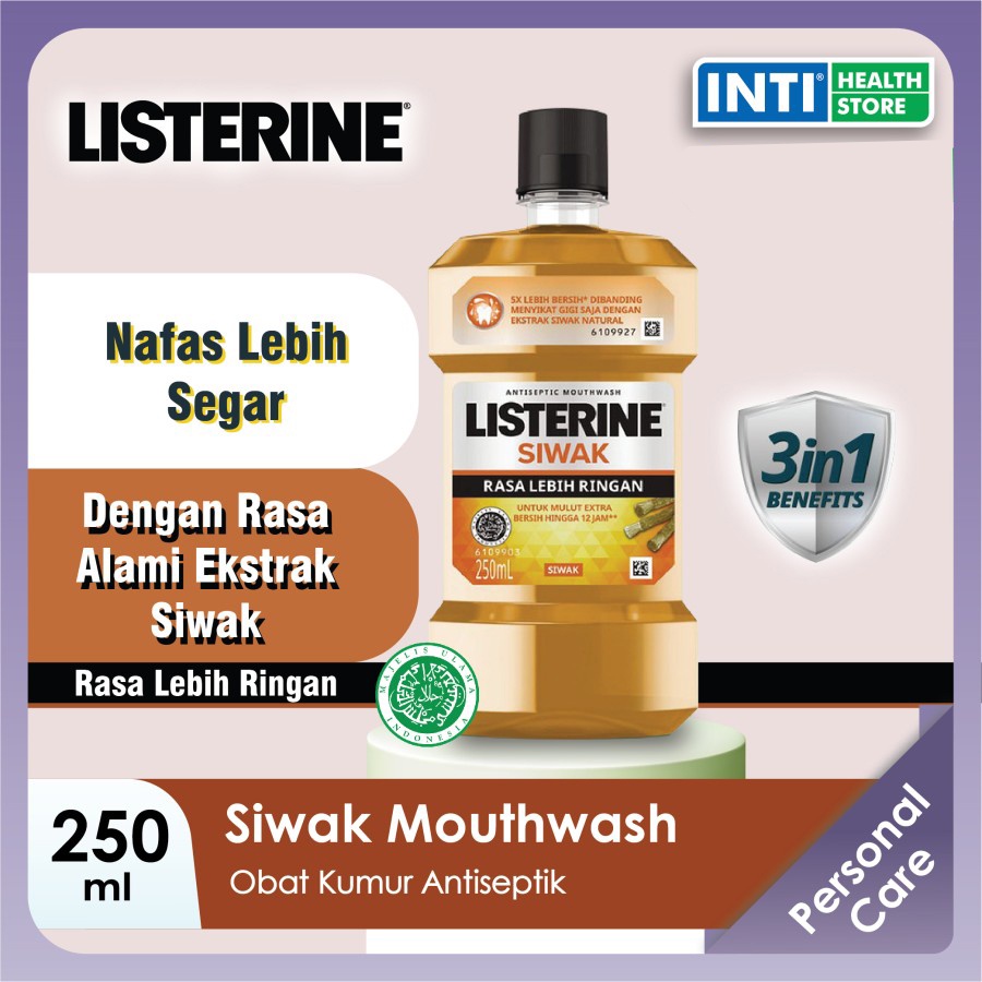 Listerine | Siwak | Mouthwash | Obat Kumur 250ml