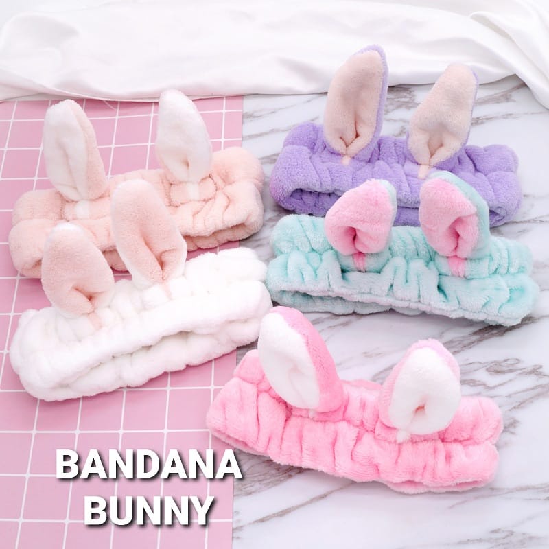 BANDANA MAKE UP REINDEER / BANDO MANDI / AKSESORIS WANITA KOREA IMPOR / PERNAK PERNIK FLUFFY SOFT