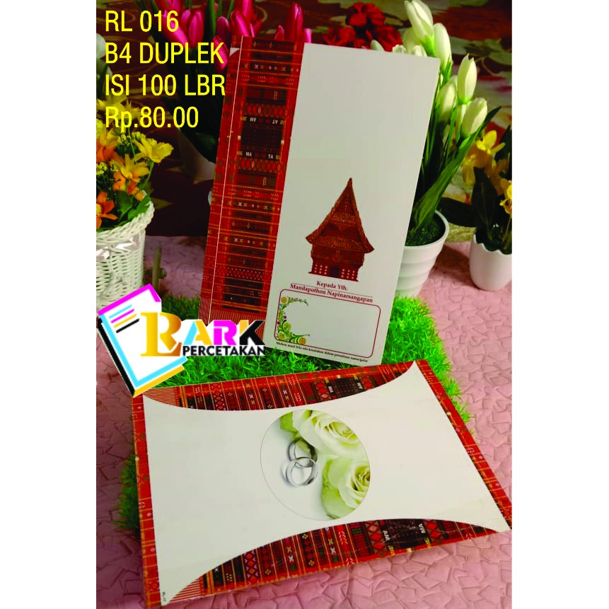 

UNDNAGAN RL 016 B4 DUPLEK ISI 100 LEMBAR