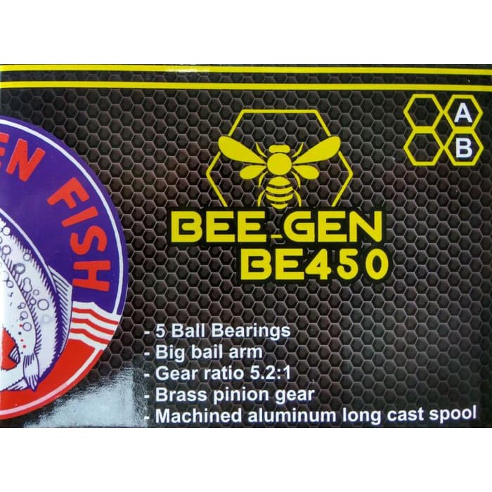 Termurah Reel Golden Fish Bee Gen Be450