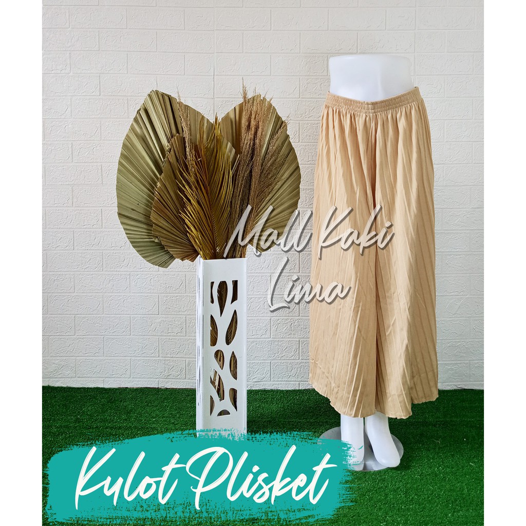 CELANA KULOT PANJANG KULOT PLISKET PANJANG MURAH BISA COD