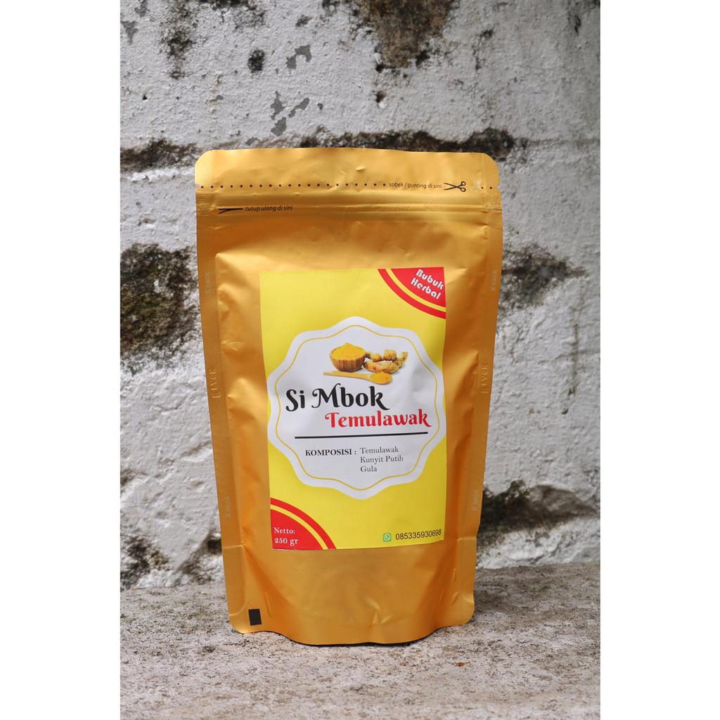 

Siap pakai Minuman herbal Bubuk Temulawak produksi sendiri