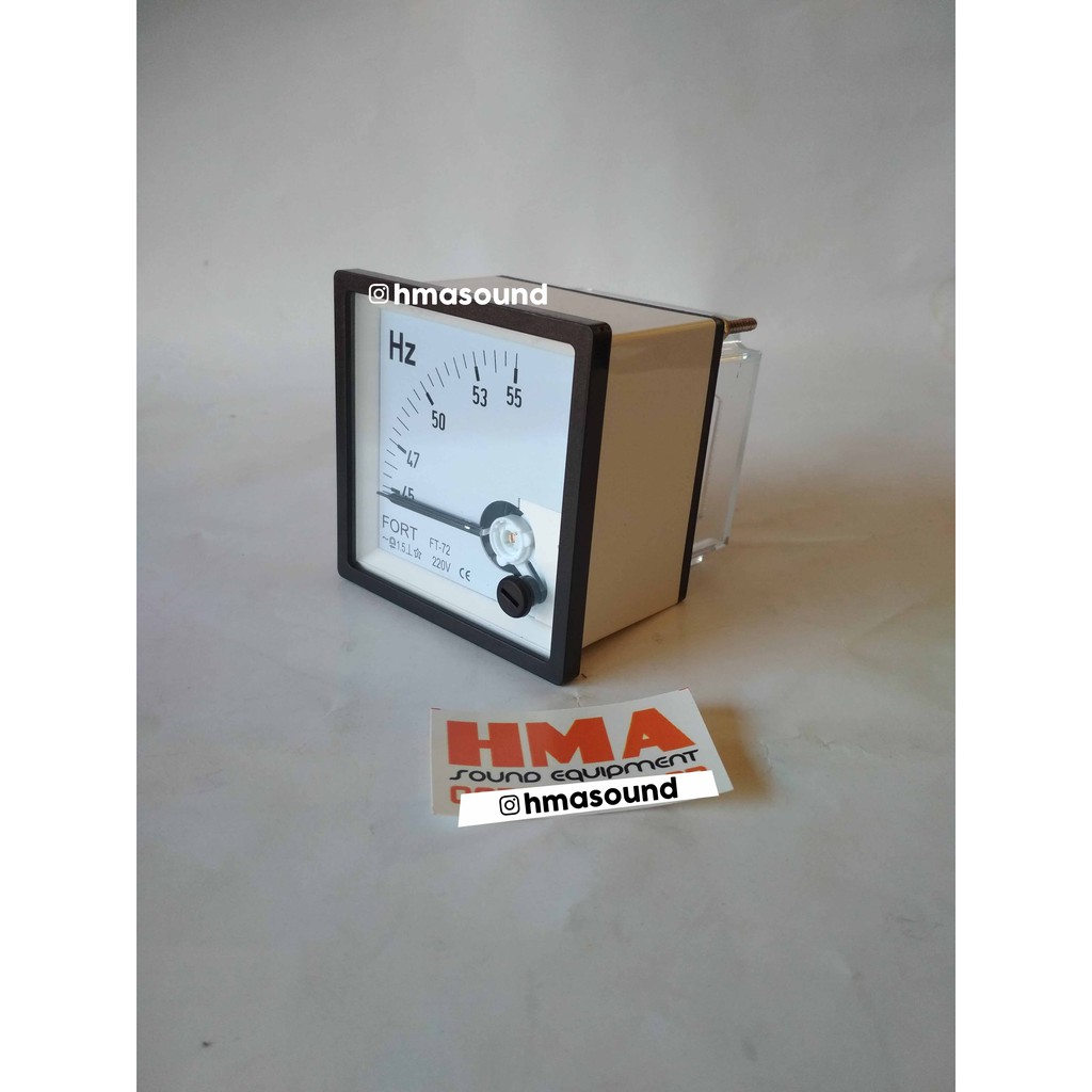 HZ Meter Frekuensi Frequency Meter Analog 45~55 HZ 220V Fort