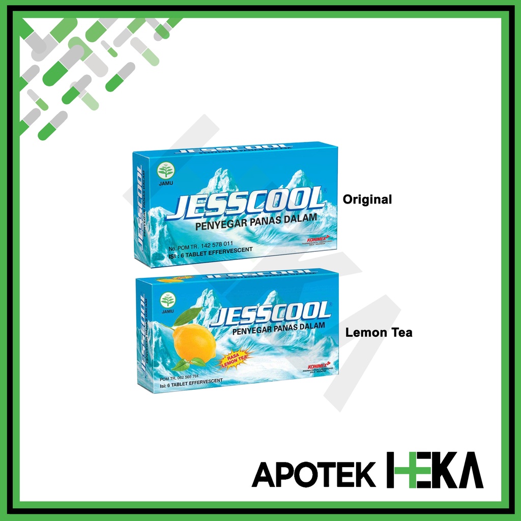 Jesscool Penyegar Panas Dalam Tablet Effervescent isi 6 Tablet (SEMARANG)