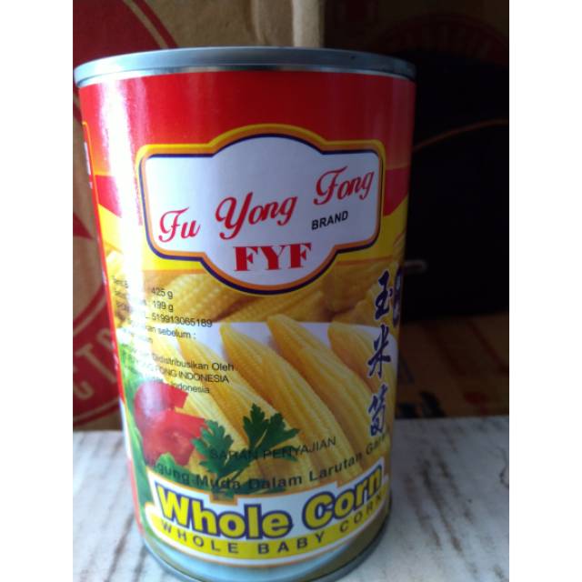 

JAGUNG MUDA /WHOLE YOUNG CORN 425 GR