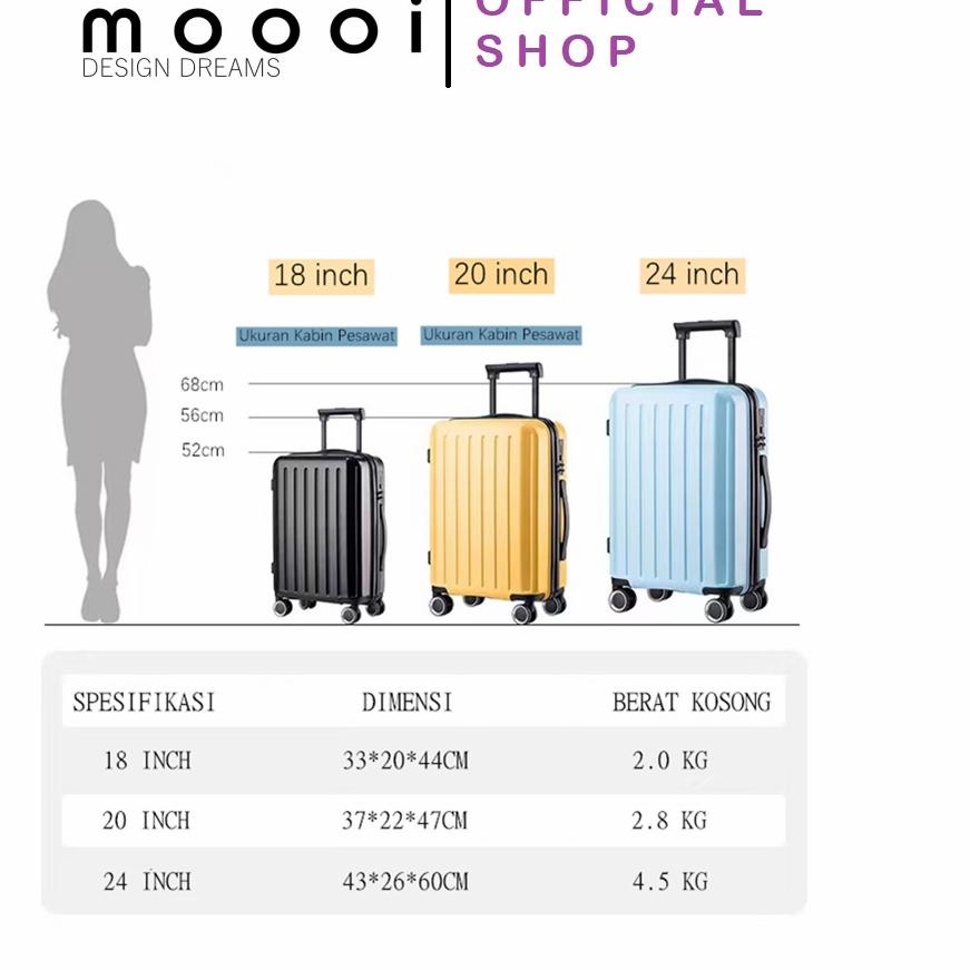 MOOOI Koper 18 Inch Original Polo Cabin Size Koper Import <