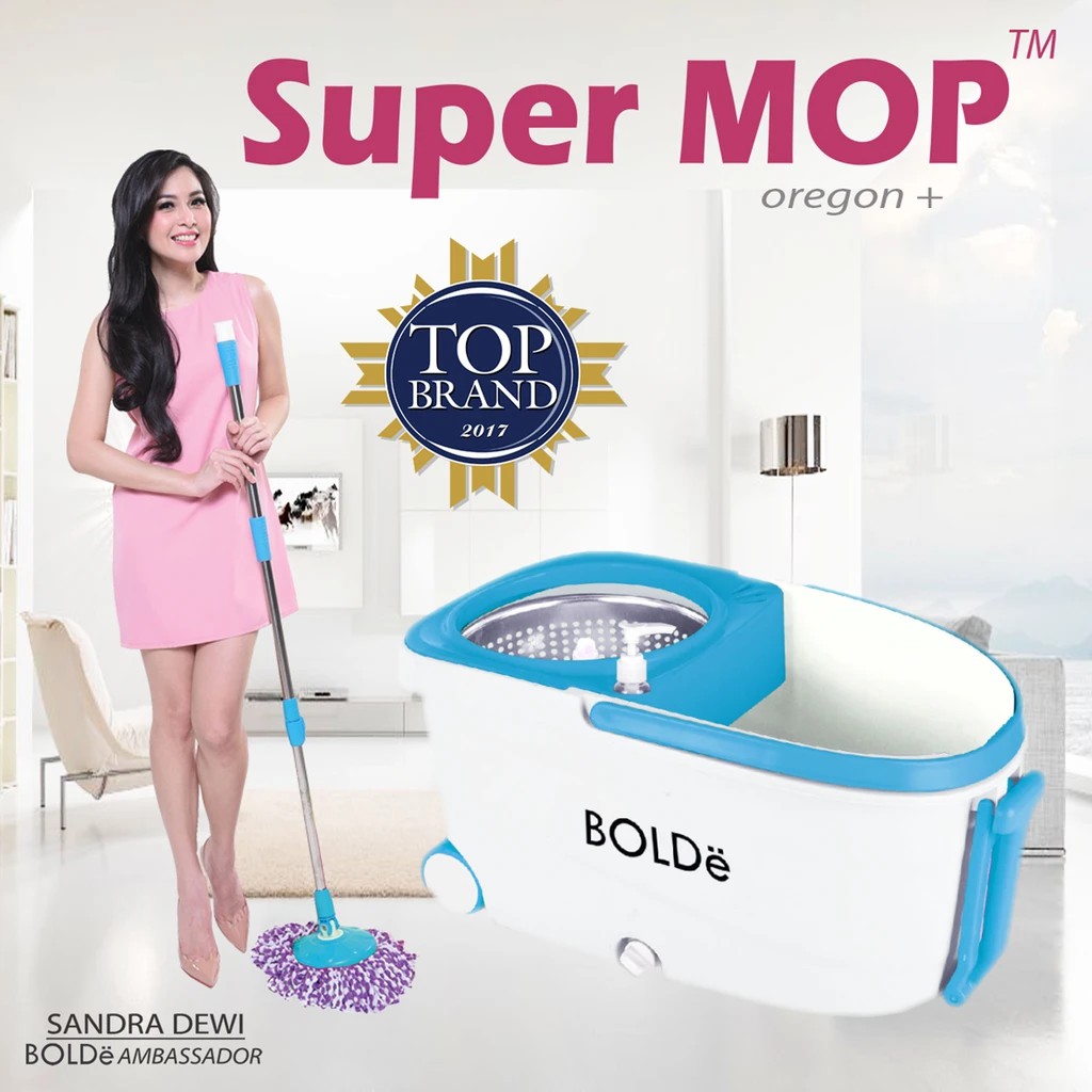 BOLDe Super MOP OREGON + Futuristic Design Alat Pel Praktis Anti Pecah