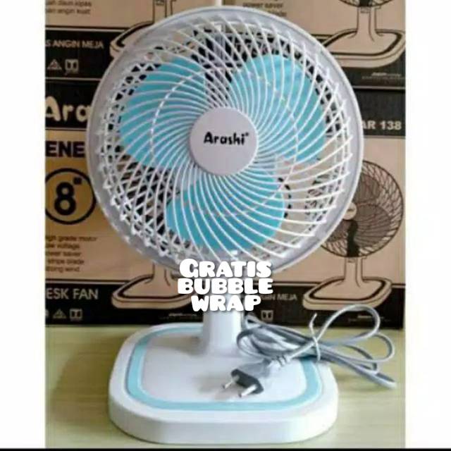 Kipas Angin Duduk Meja Deskfan 8 Inchi Arashi General Fan AR 138