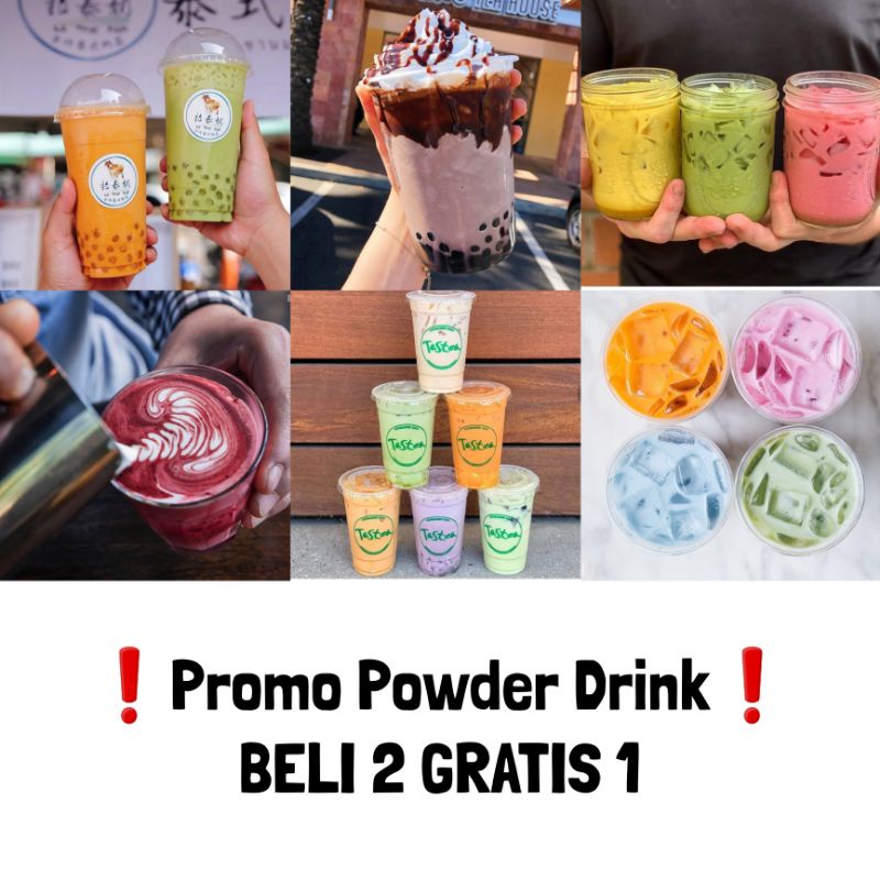 

Promo Powder Drink BELI 2 GRATIS 1 / Bubuk Minuman promo bebas pilih rasa 250g