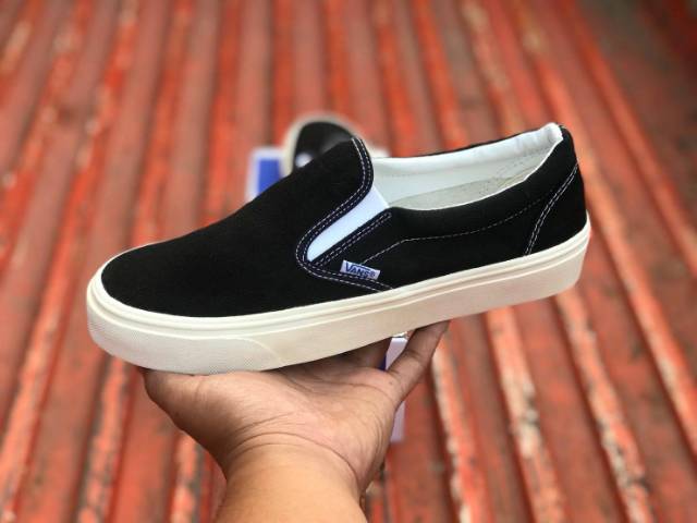 SEPATU43 VANS AUTHENTIC FULL BLACK HITAM COKLAT OLDSKOOL ERA SK8