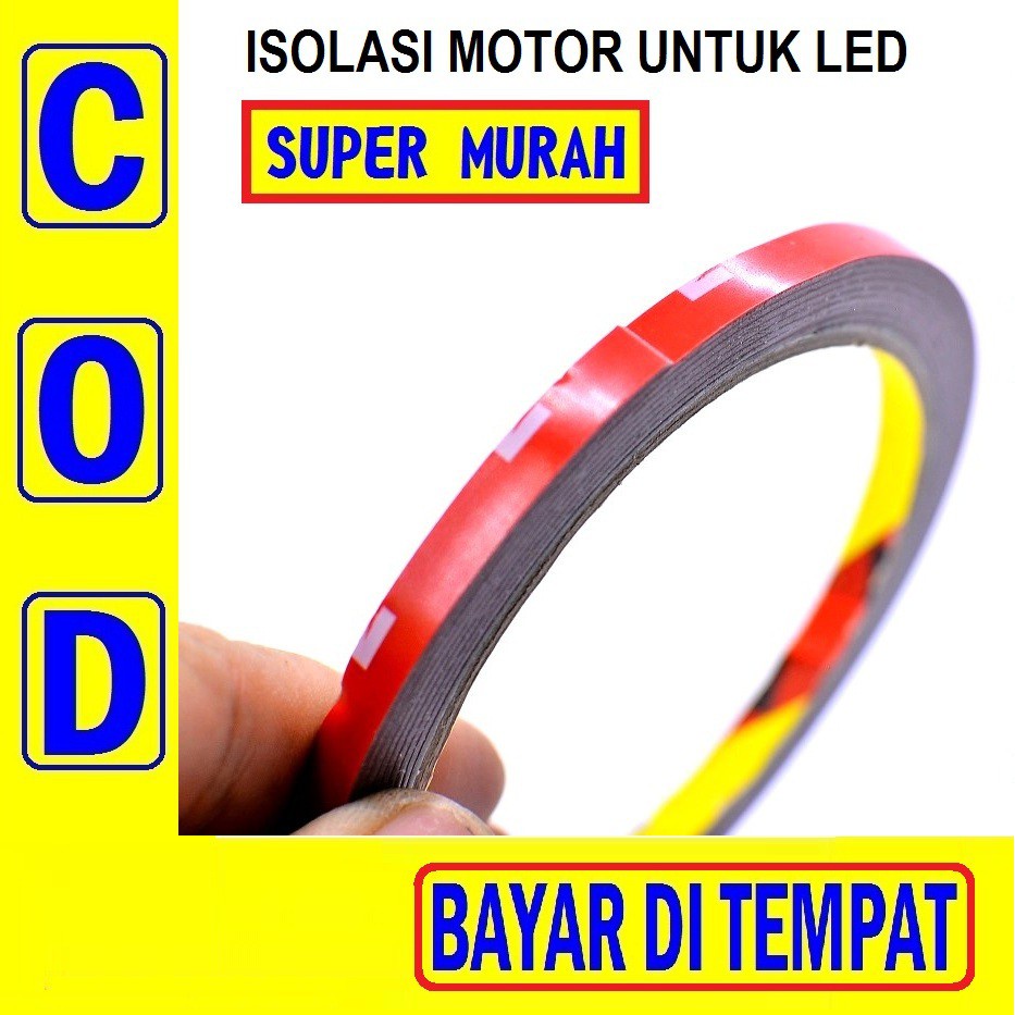 

PAC 22B Perekat Isolasi Solasi Double Tape Dobel Tip 3m 3 Meter 0.5cm Selotip Bolak Balik 0.5 CM