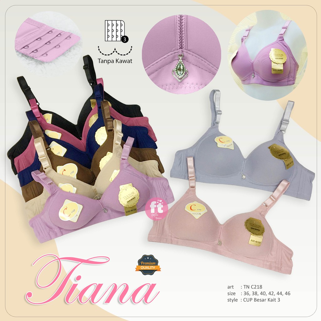 TIANA | BRA Cup Besar Kait 3 / BH Jumbo / art TN C218