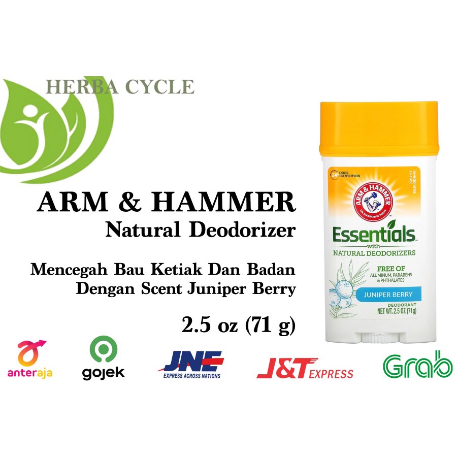 Arm Hammer Natural Deodorant 71 g Juniper Berry Atasi Burket Bau Badan