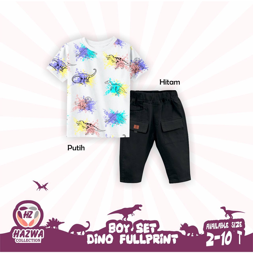 Set Tshirt Dino by Hazwa