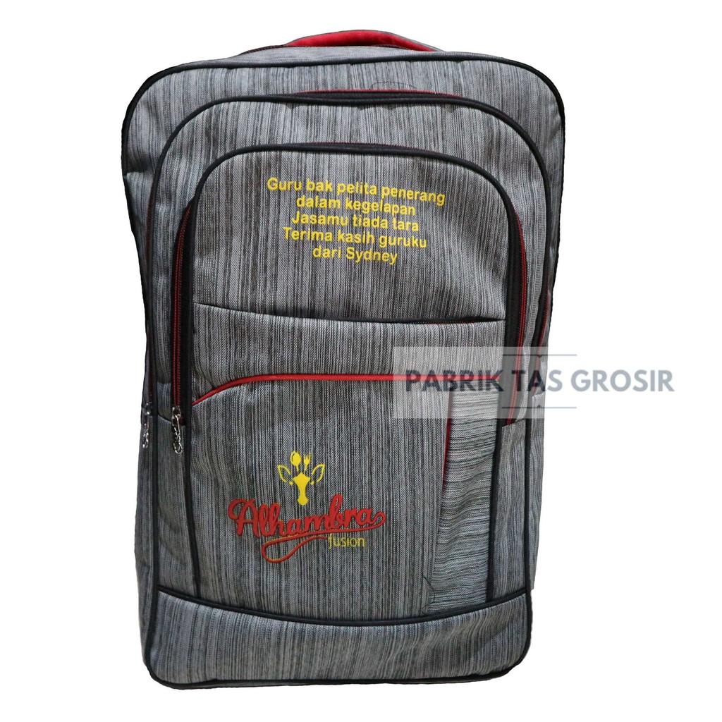 Jual Tas Grosir Bordir Sablon Seminar Pelatihan Diksar Backpack Punggung Kit Diklat Souvenir Murah