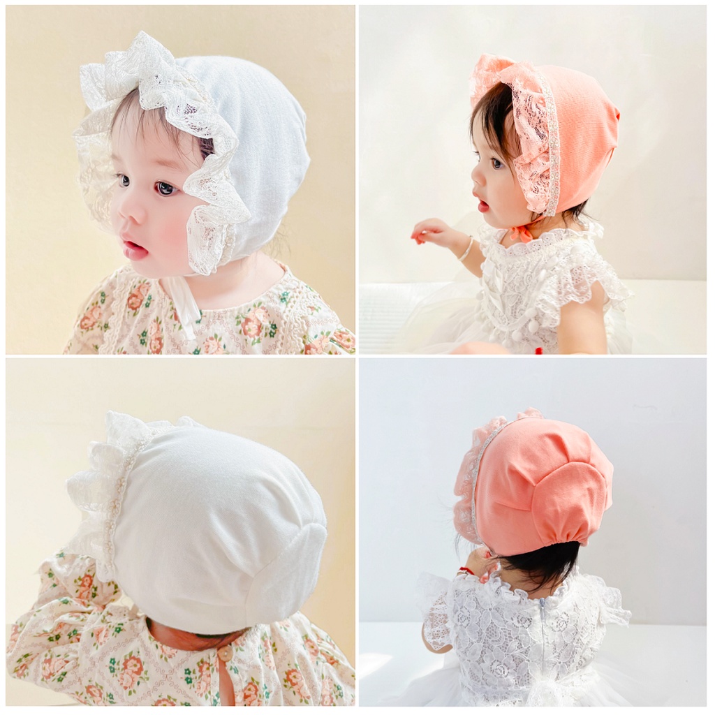 Topi Bayi Perempuan / Topi Anak Renda / Topi Anak Perempuan