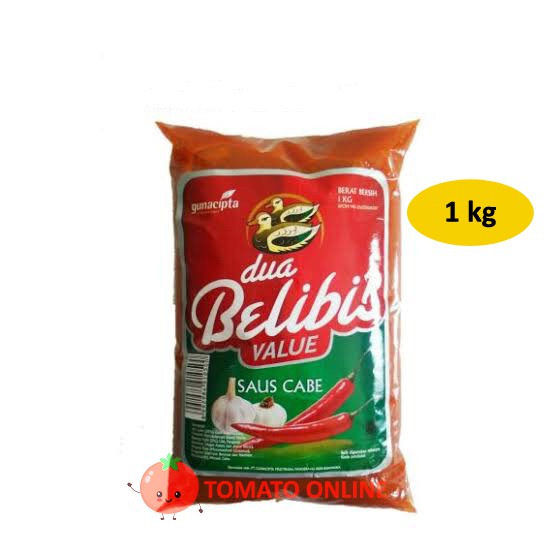 Dua Belibis Saus Cabe Sambal Sambel Refill Pillow Pouch VALUE 1 kg 1kg