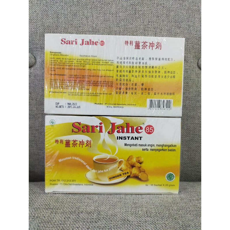 

Sari Jahe Instant 85/ginger tes isi 10 sachet