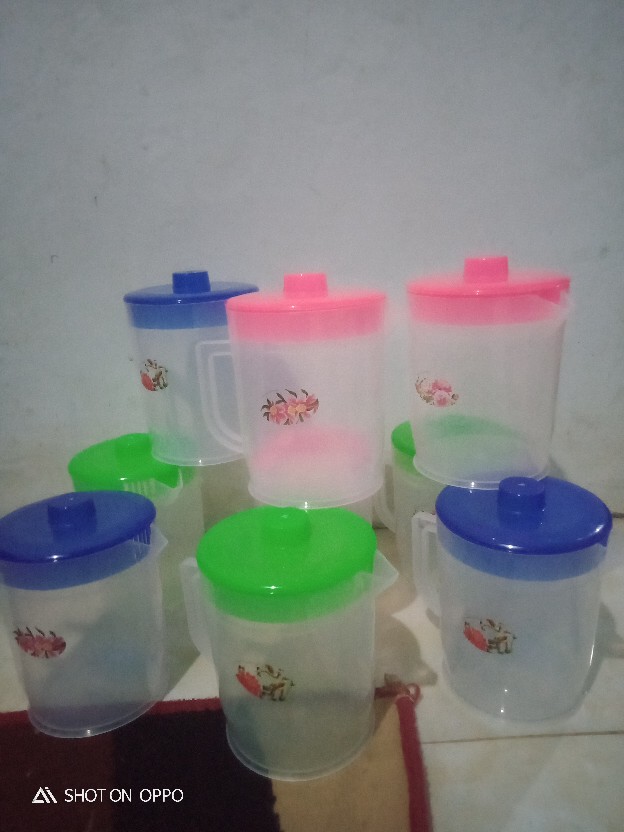 3 Pcs Teko Air Minum 1000ml / 1 Liter | Eskan Mini