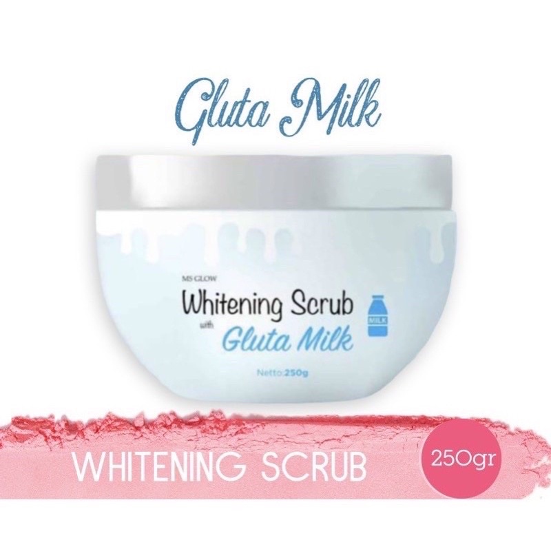 MS GLOW WHITENING SCRUB DAN WHITENING SOAP