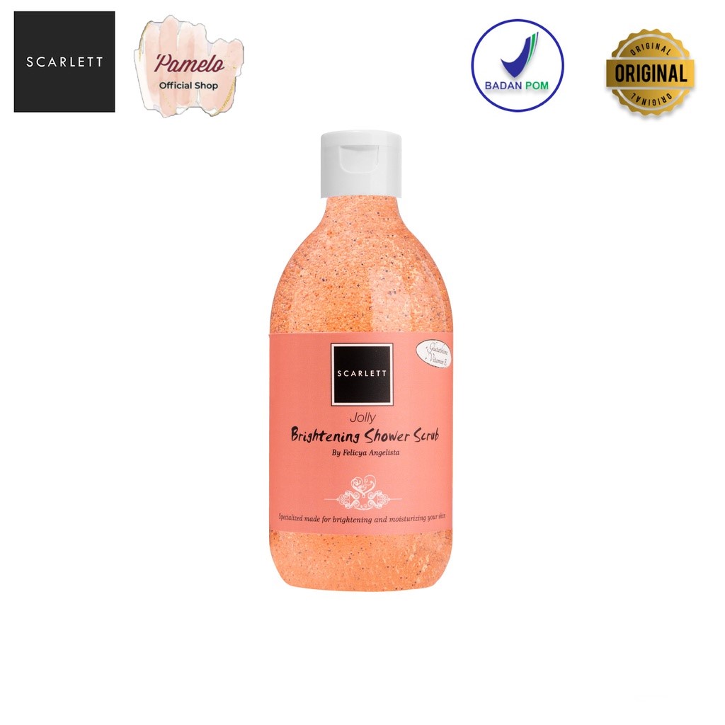 ❤️ Pamelo ❤️ Scarlett Whitening BPOM SALE 100% RESMI ORIGINAL SCARLET SCARLETT BY FELICYA ANGELISTA-ShowerScrub Jolly