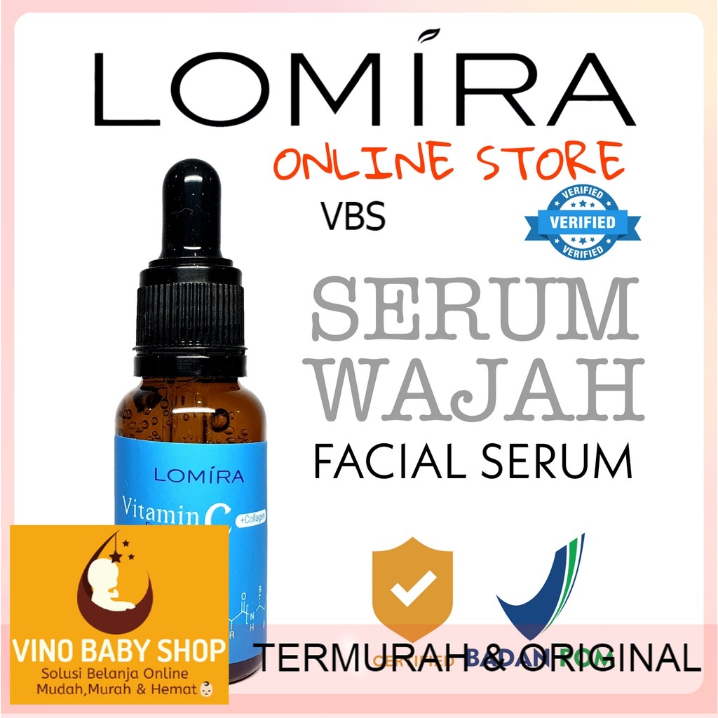 SERUM WAJAH LOMIRA - TERDAFTAR BPOM - LOMIRA FACIAL SERUM - SERUM WAJAH MURAH