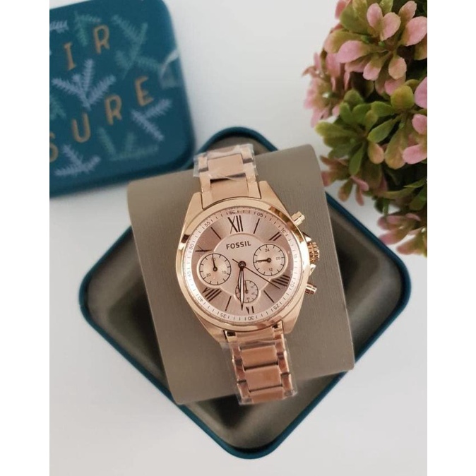 Jam Tangan Wanita Merk Fossil Original Type BQ 3036 S.Steel Free Yes Star Seller Termurah