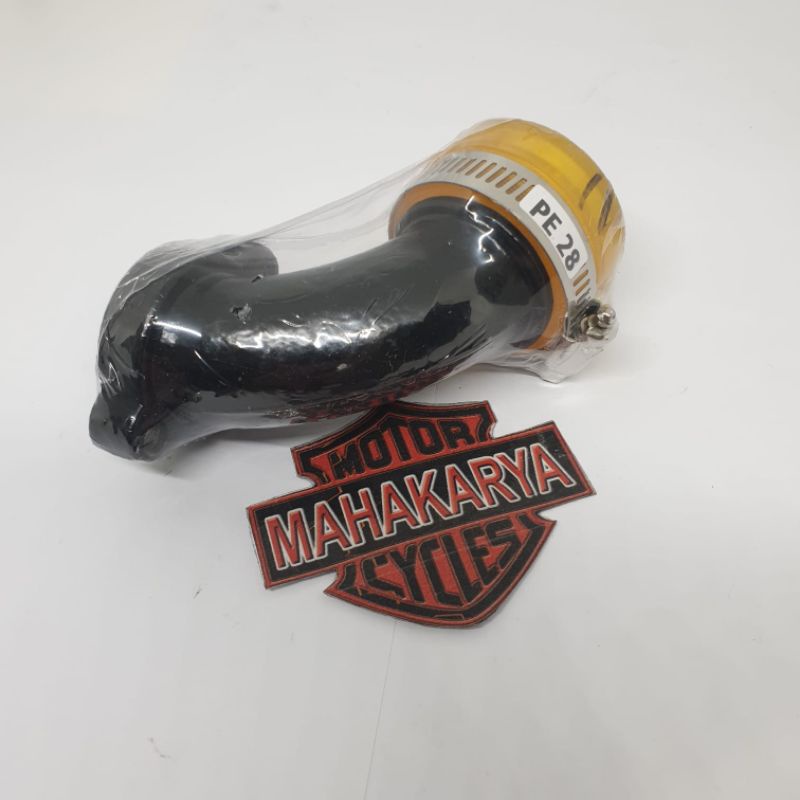 MANIPUL BEBEK INTAKE PE28 RACING HITAM TEBAL