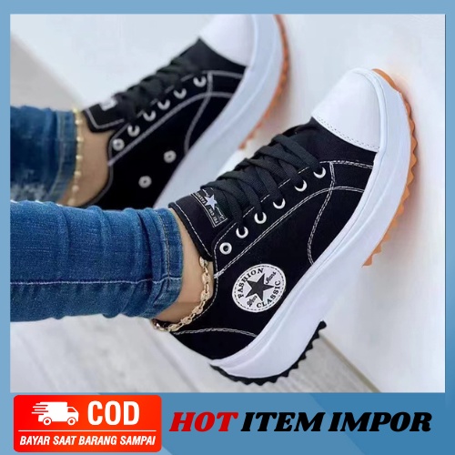 MB63-SW330 Sepatu Wedges Wanita Import / Wedges Shoes Wanita COD Termurah