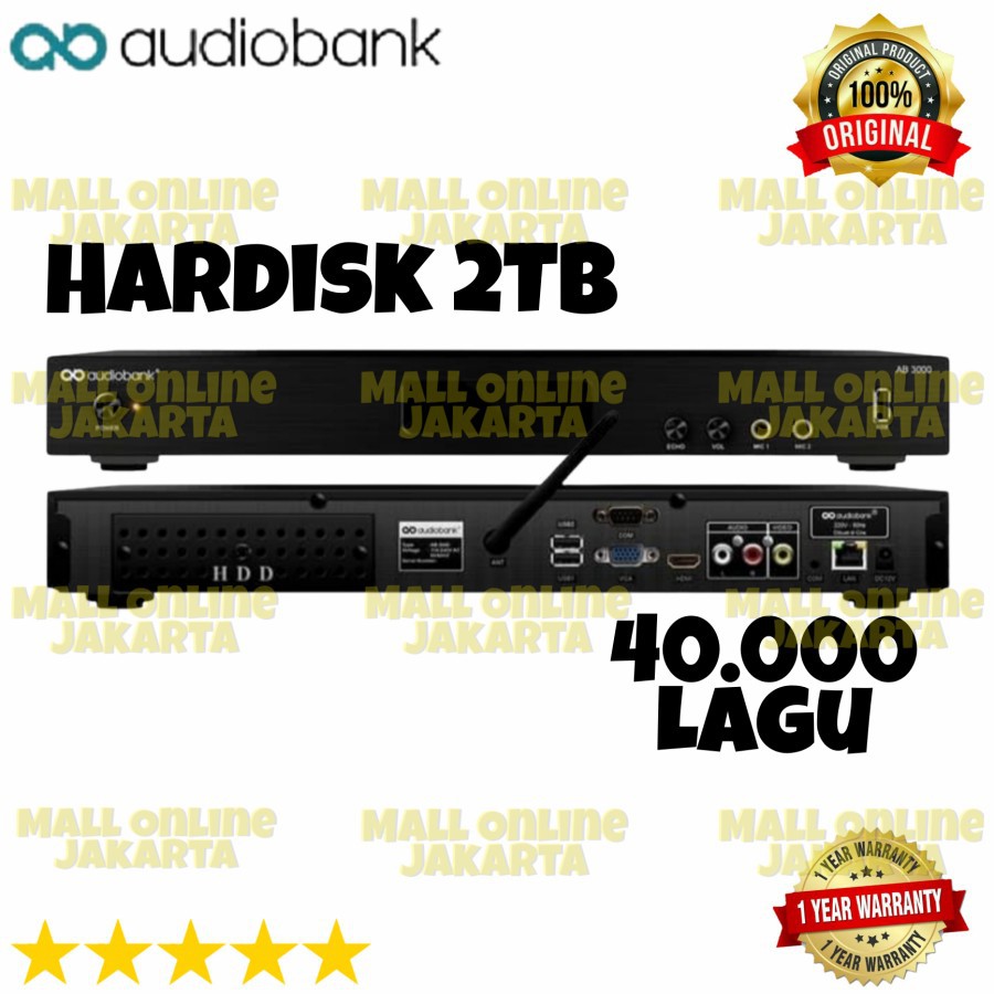 Dvd Player Karaoke audiobank ab3000 Ori hdd 2Tb audio bank ab 3000