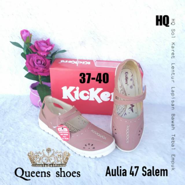 Sepatu flat laser kickers wanita C006