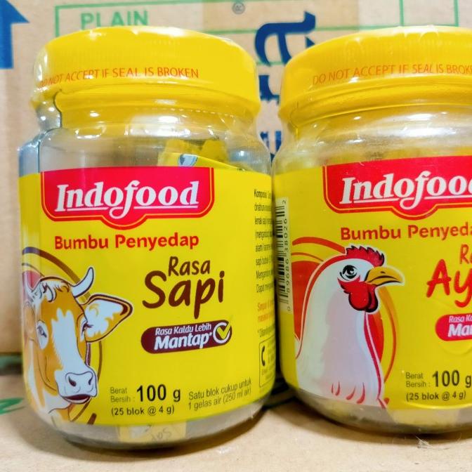 

NEW BUMBU PENYEDAP INDOFOOD RASA AYAM/SAPI 100G(25BLOK@4G) LIMITED EDITION