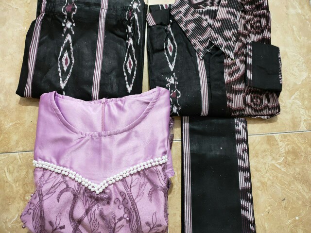 Batik Couple Kebaya Set Adifa Series Tunangan Lamaran Wisuda Kondangan Kekinian 2021