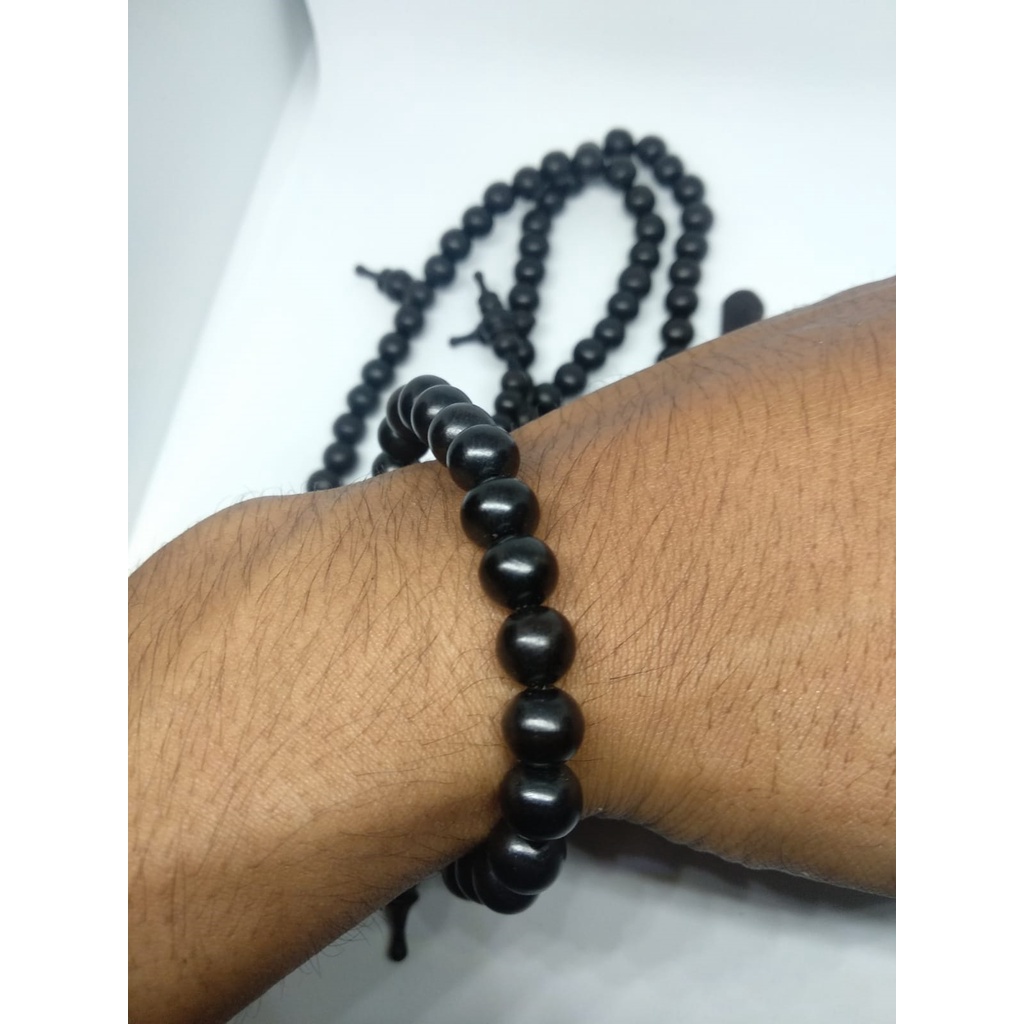 Gelang Galih Kelor / Gelang Galih Hitam / Gelang Kelor Hitam / Gelang Kayu Langka / Gelang 8mm MAP13