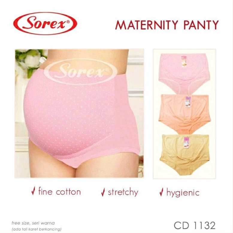 Sorex Celana Dalam Hamil Maxi Maternity Panty / CD Hamil Maxi &amp; Low Waist Sorex 1132/1134