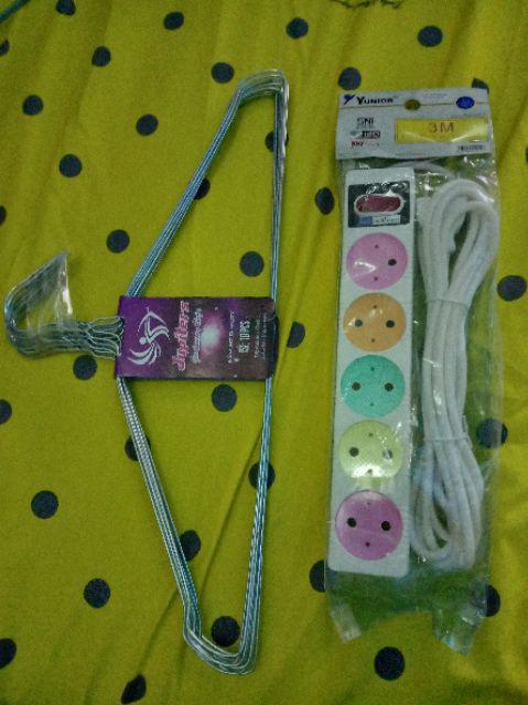 Hanger Baju Gantungan Baju Kawat Laundry 10 Pcs Murah