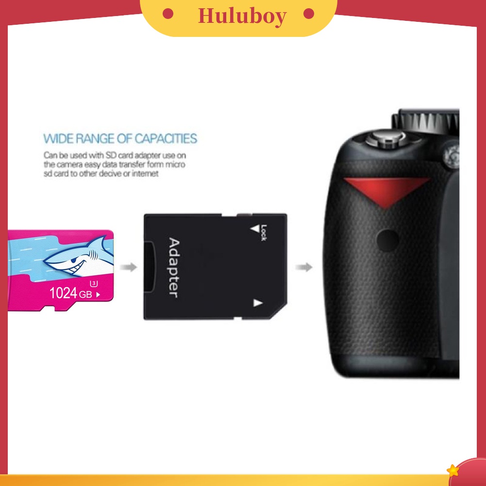 (Huluboy) Memory Card TF Micro Secure Digital Portable 128 / 256 / 512 / 1T Untuk Kamera / Handphone