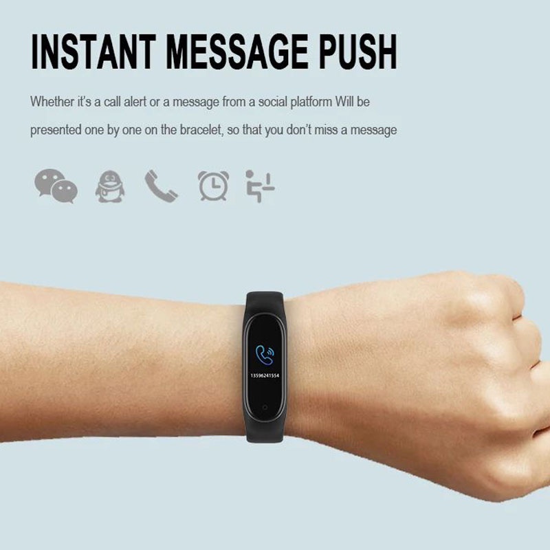 SMARTWATCH M4 Jam Tangan Bluetooth Touch Screen WK-SBY