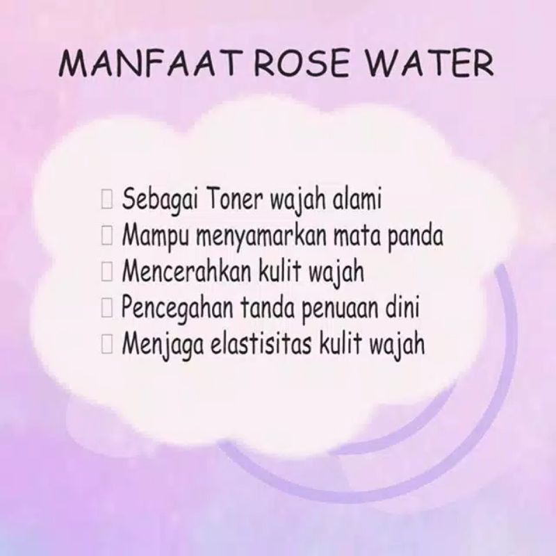 ROSE WATER BPOM 100ML / ROSE WATER WAJAH