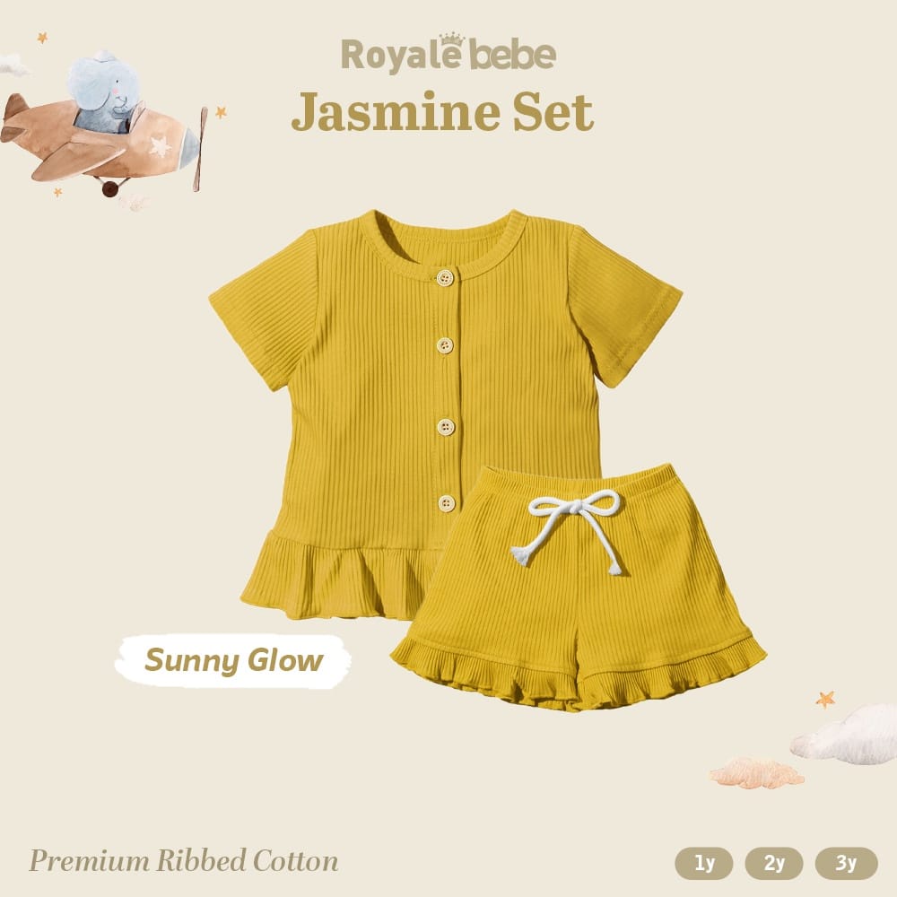 ROYALE BEBE JASMINE SET PREMIUM SETELAN ANAK PEREMPUAN SETELAN BAYI DRESS ANAK