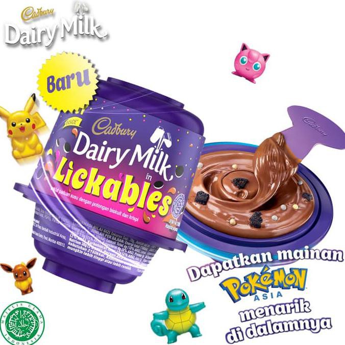 

Terlaris! Cadbury Lickables 20Gr