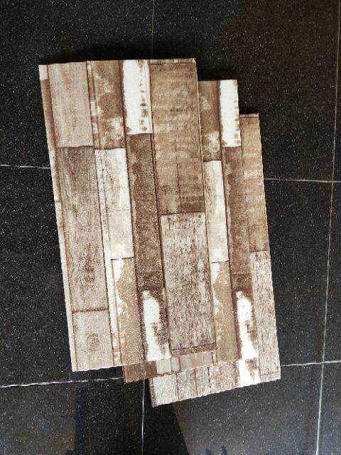 (cod ) Paket 5 Pcs Wallpaper Dinding Foam Motif Bata Matte Dan Glossy  3d Ukuran 70x77 Cm