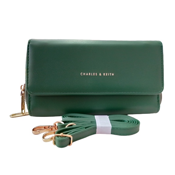 Tas Wanita Tas Dompet HP Charles & Keith Kulit Import