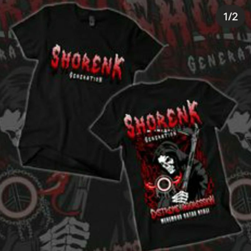 KAOS PSHT DESAIN TERBAIK SHORENK MERAH | SABLON DEPAN LATIN | BELAKANG LAMBANG SHORENK | DISTRO KUAL