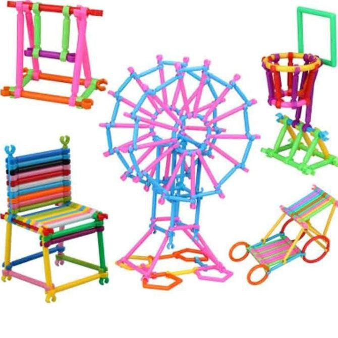 Tseloop-M22 Mainan Edukasi Anak Lego Stick 420Pcs Smart Bar Building