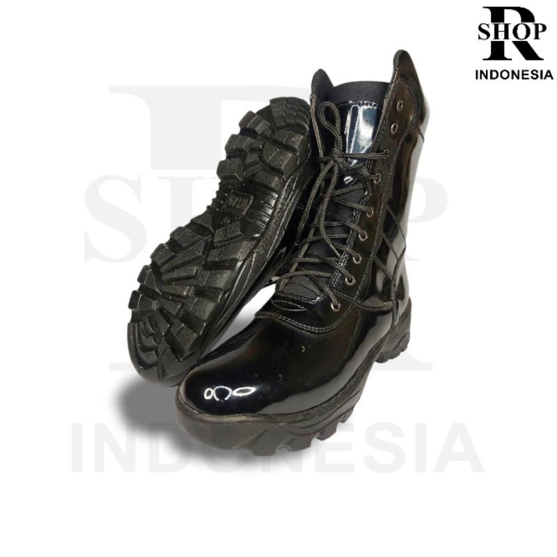 Sepatu PDL TNI AD Polri Satpam Security  &amp; Banser Sepatu Kerja TNI Polri Polisi Dinas Lapangan Satpam Pria Wanita Bahan Kulit Semi Murah Berkualitas